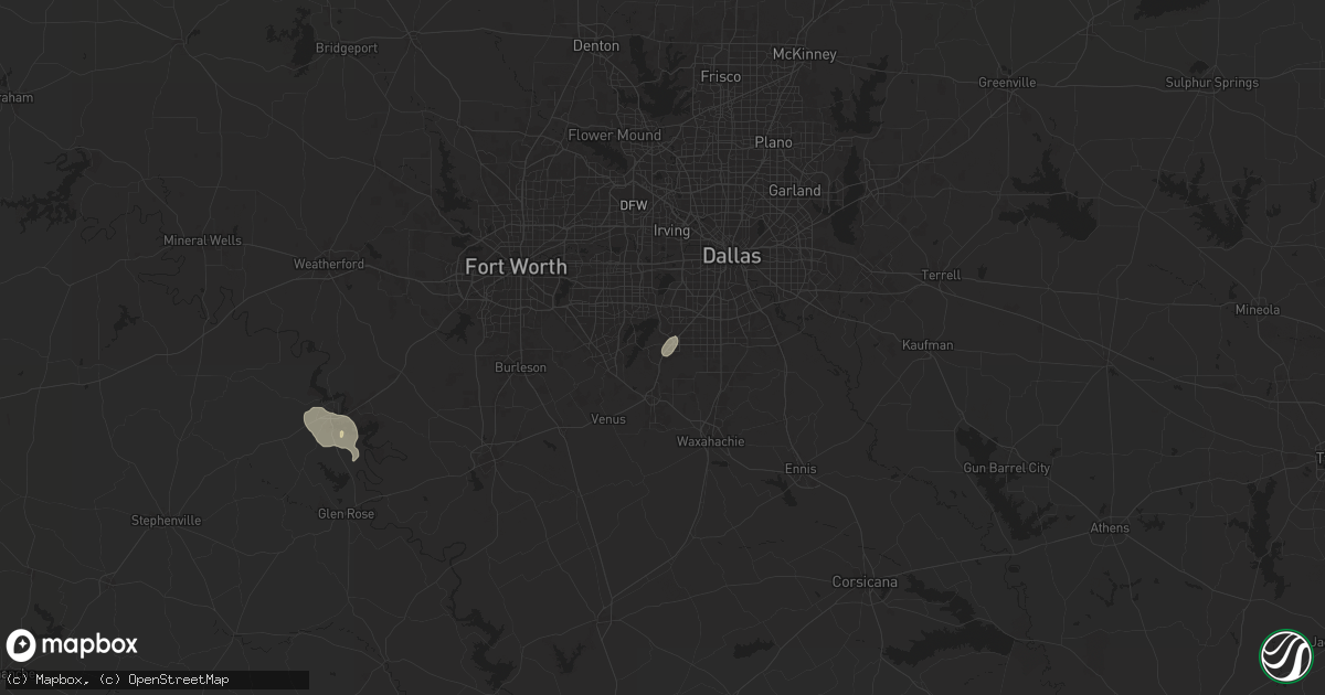Hail map in Cedar Hill, TX on May 30, 2024