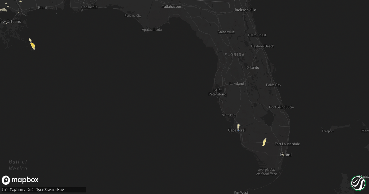 Hail map in Florida on May 30, 2024