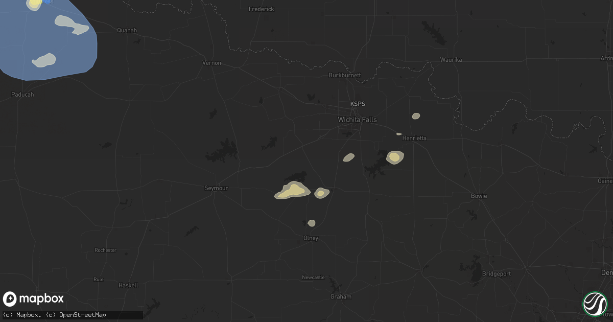 Hail map in Holliday, TX on May 30, 2024