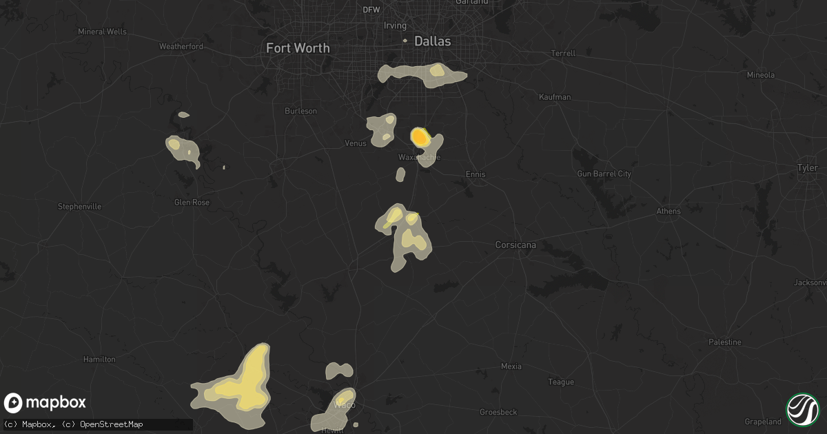Hail map in Italy, TX on May 30, 2024