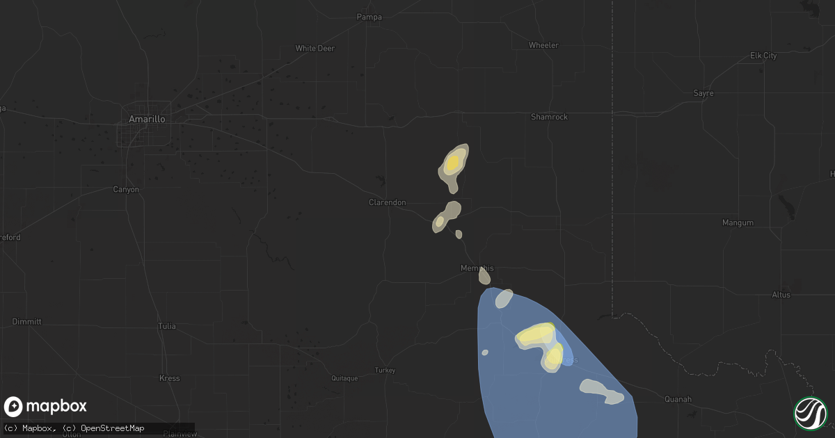 Hail map in Lelia Lake, TX on May 30, 2024