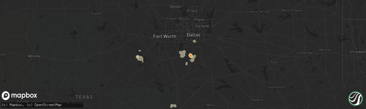 Hail map in Midlothian, TX on May 30, 2024