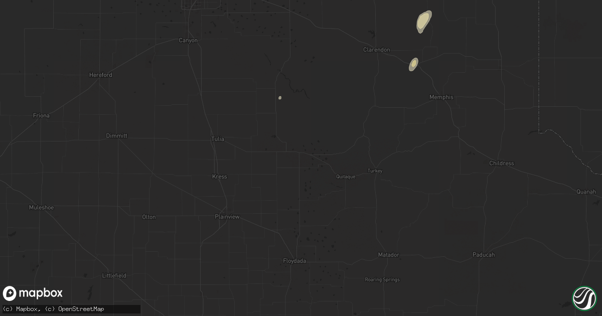 Hail map in Silverton, TX on May 30, 2024