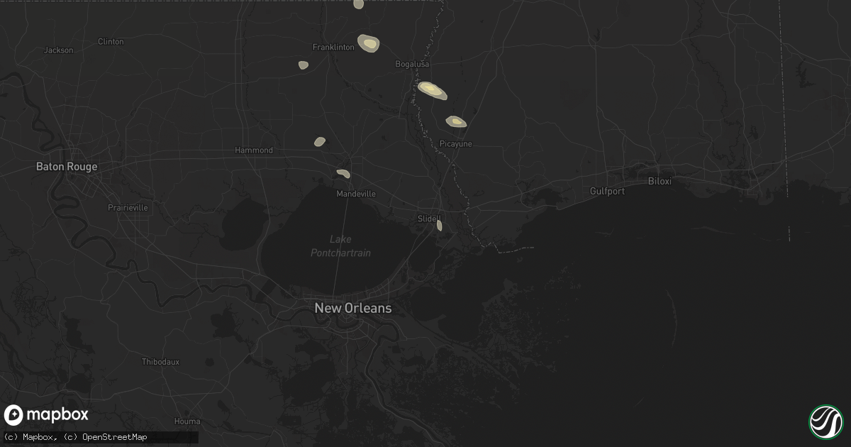 Hail map in Slidell, LA on May 30, 2024