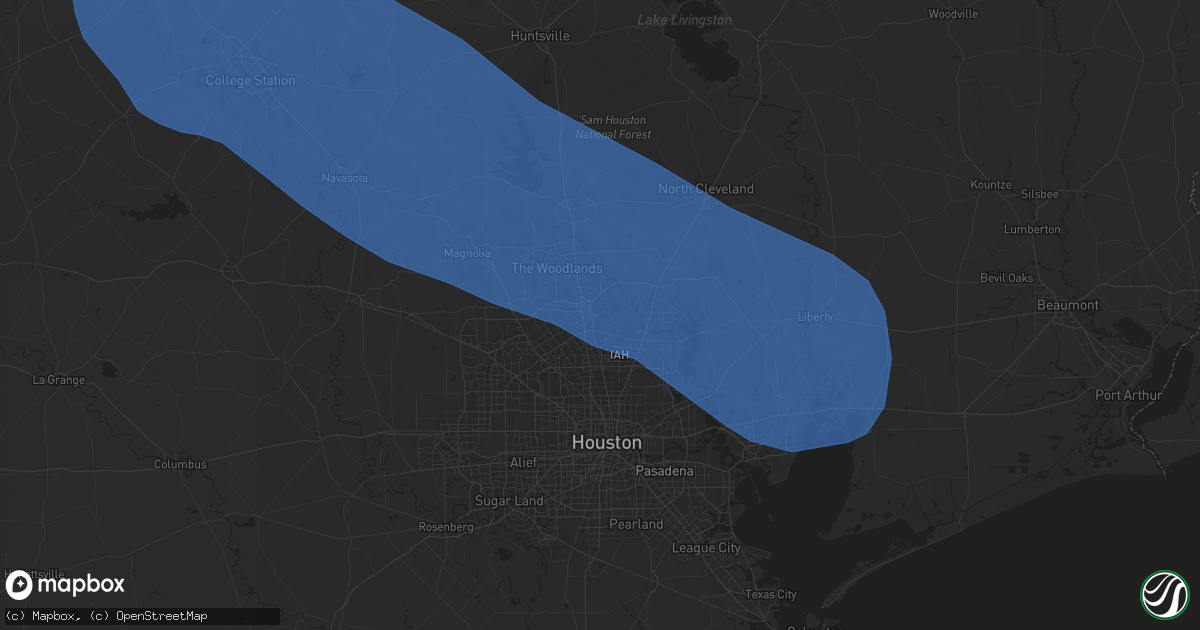 Hail map in Spring, TX on May 30, 2024