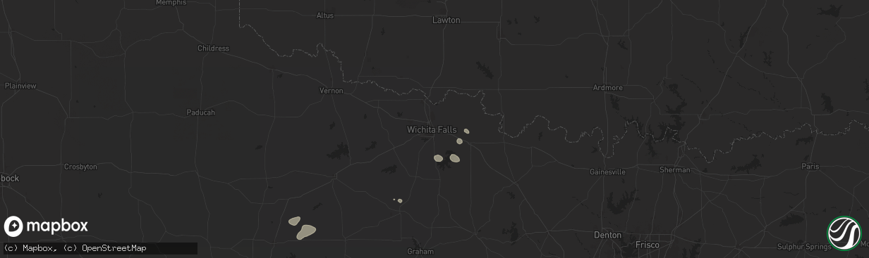 Hail map in Wichita Falls, TX on May 30, 2024