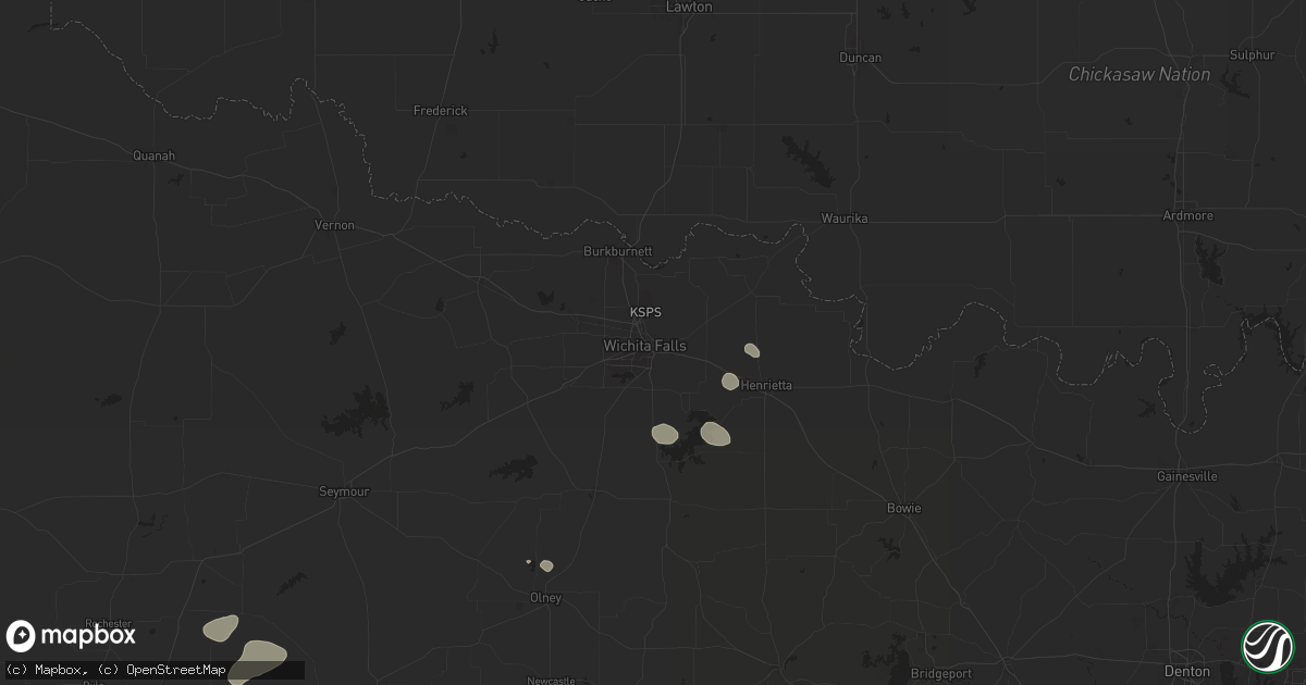 Hail map in Wichita Falls, TX on May 30, 2024