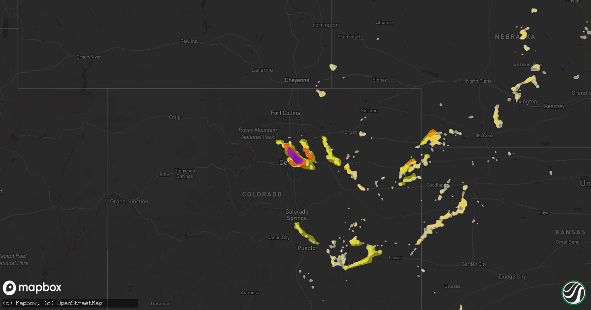 Hail map on May 30, 2024