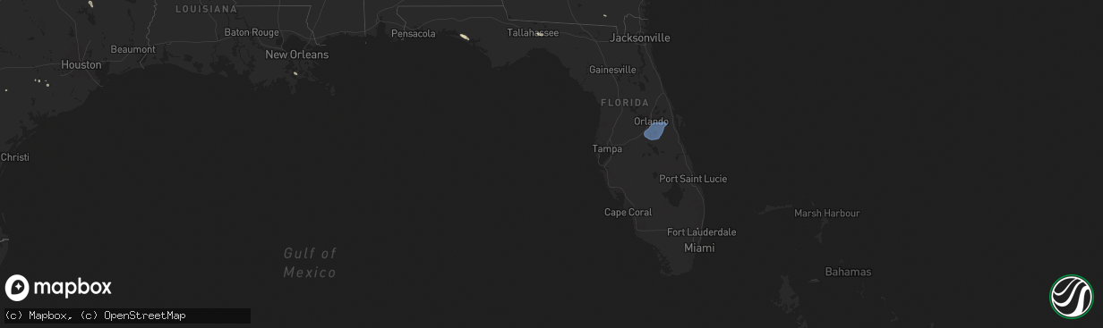 Hail map in Florida on May 30, 2025