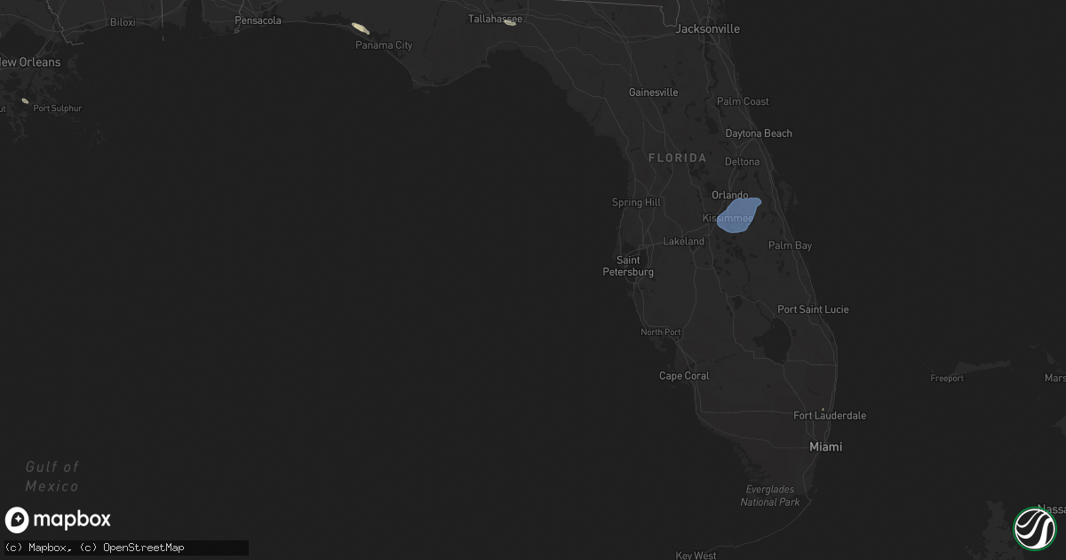 Hail map in Florida on May 30, 2025