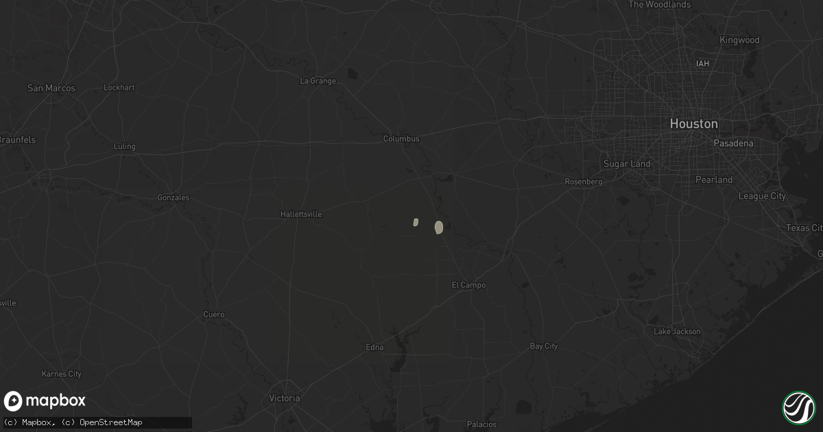 Hail map in Garwood, TX on May 30, 2025