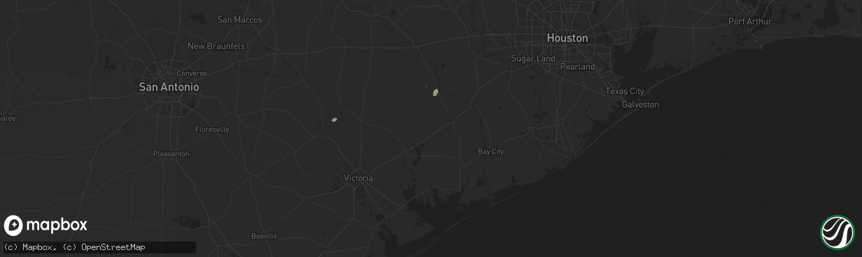 Hail map in Louise, TX on May 30, 2025