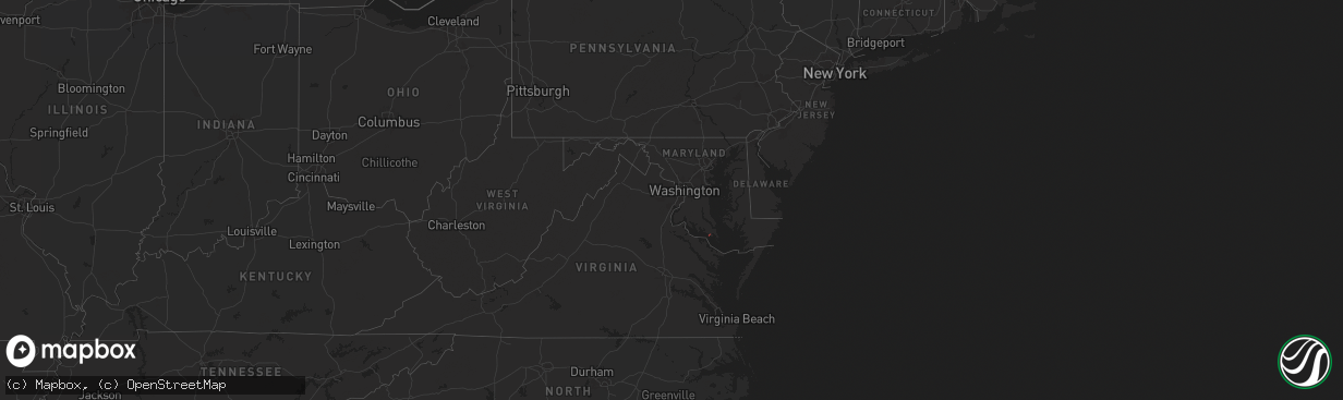 Hail map in Maryland on May 30, 2025
