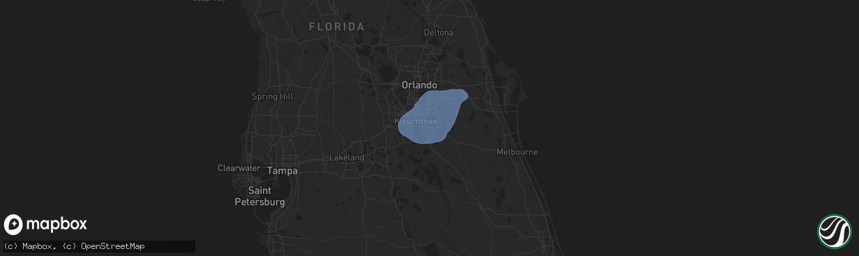 Hail map in Saint Cloud, FL on May 30, 2025