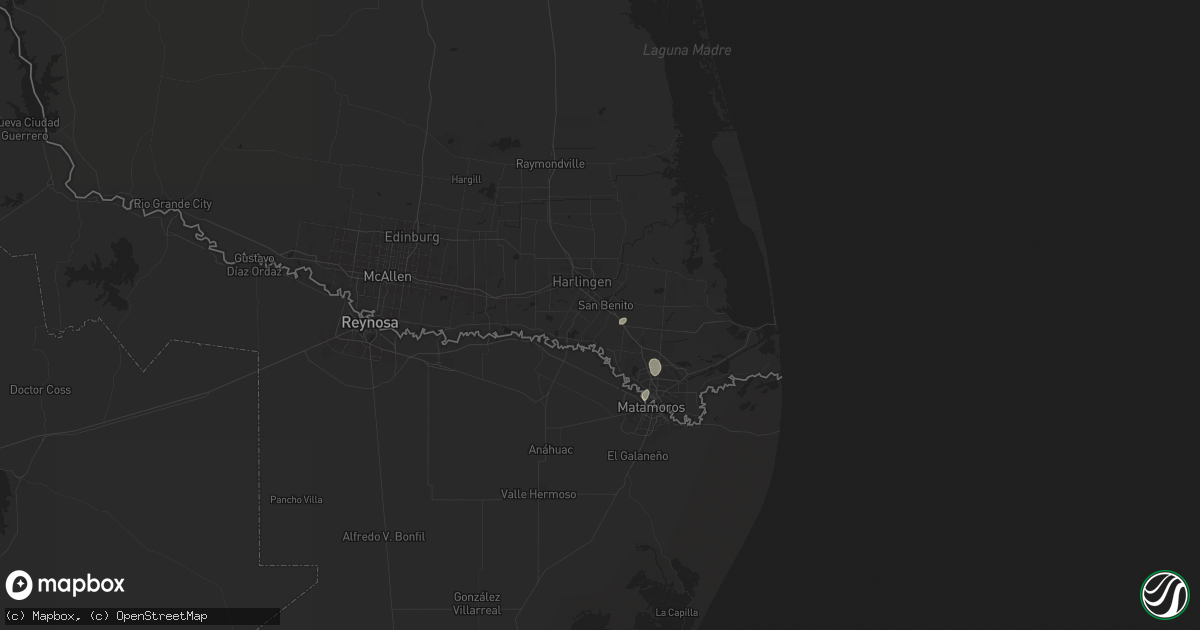 Hail map in San Benito, TX on May 30, 2025