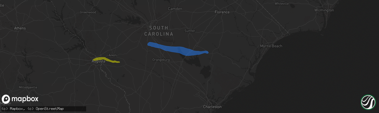 Hail map in Summerton, SC on May 30, 2025