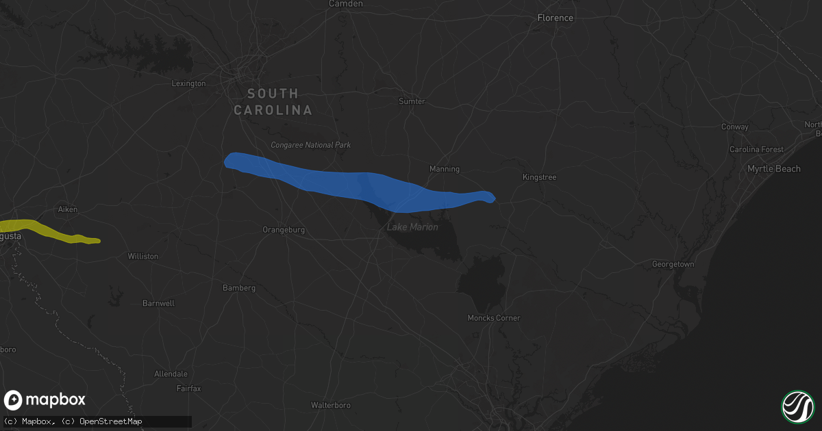Hail map in Summerton, SC on May 30, 2025