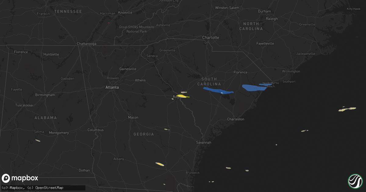 Hail map on May 30, 2025