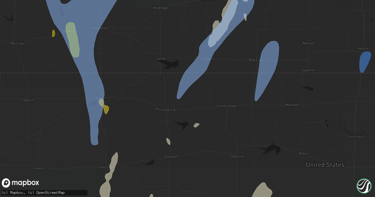 Hail map in Agra, KS on May 30, 2026