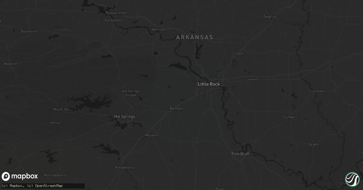 Hail map in Alexander, AR on May 30, 2026
