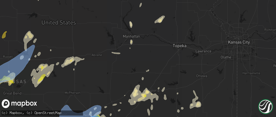 Hail map in Alta Vista, KS on May 30, 2026