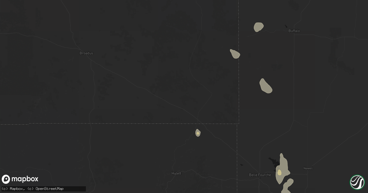 Hail map in Alzada, MT on May 30, 2026