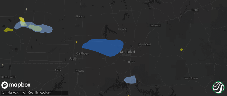 Hail map in Ash Grove, MO on May 30, 2026