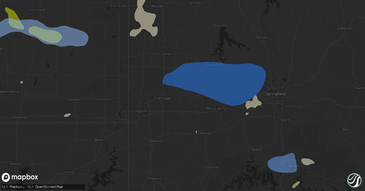 Hail map in Avilla, MO on May 30, 2026