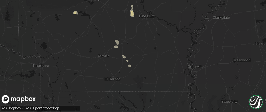 Hail map in Banks, AR on May 30, 2026