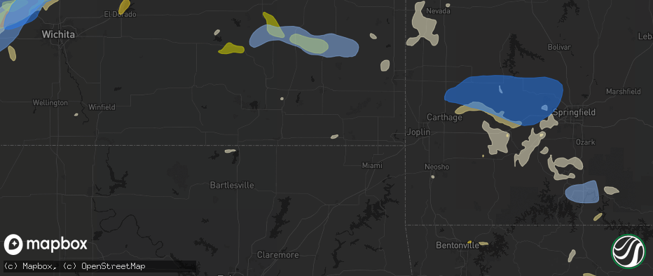 Hail map in Bartlett, KS on May 30, 2026