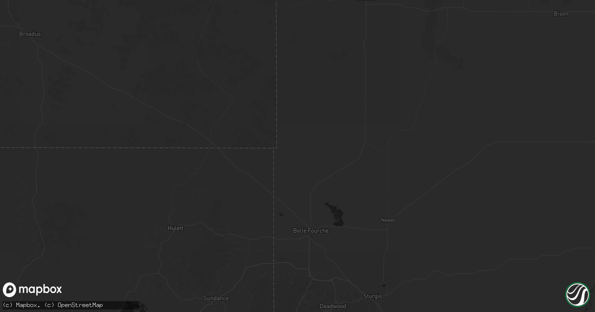 Hail map in Belle Fourche, SD on May 30, 2026