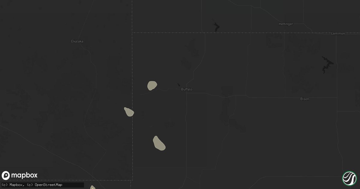 Hail map in Buffalo, SD on May 30, 2026