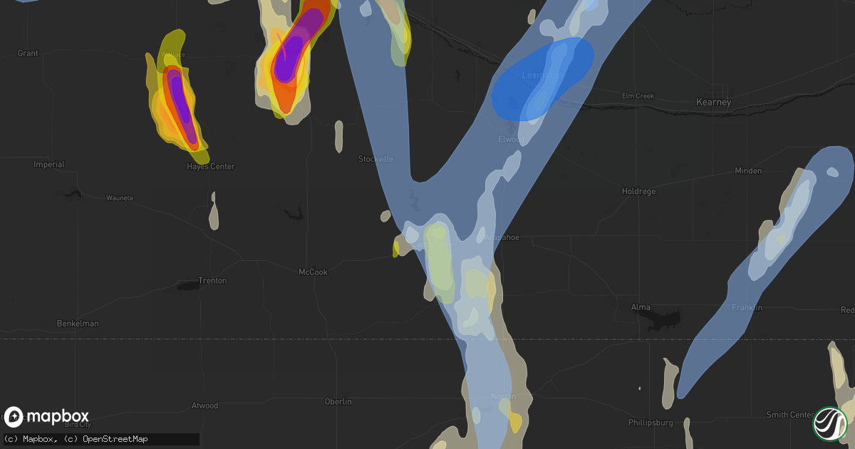 Hail map in Cambridge, NE on May 30, 2026