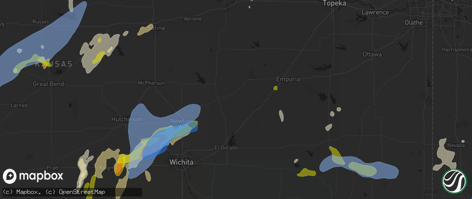Hail map in Cedar Point, KS on May 30, 2026