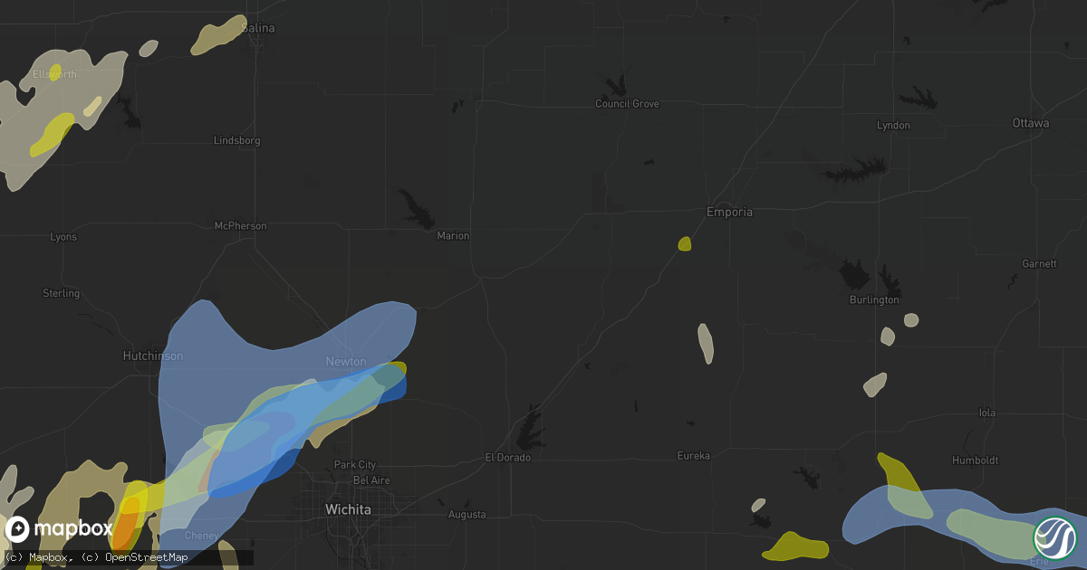 Hail map in Cedar Point, KS on May 30, 2026