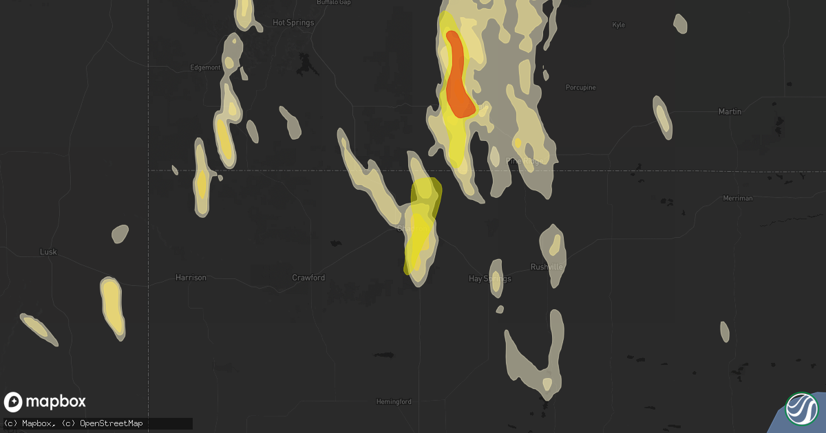 Hail map in Chadron, NE on May 30, 2026