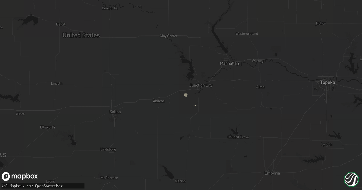 Hail map in Chapman, KS on May 30, 2026