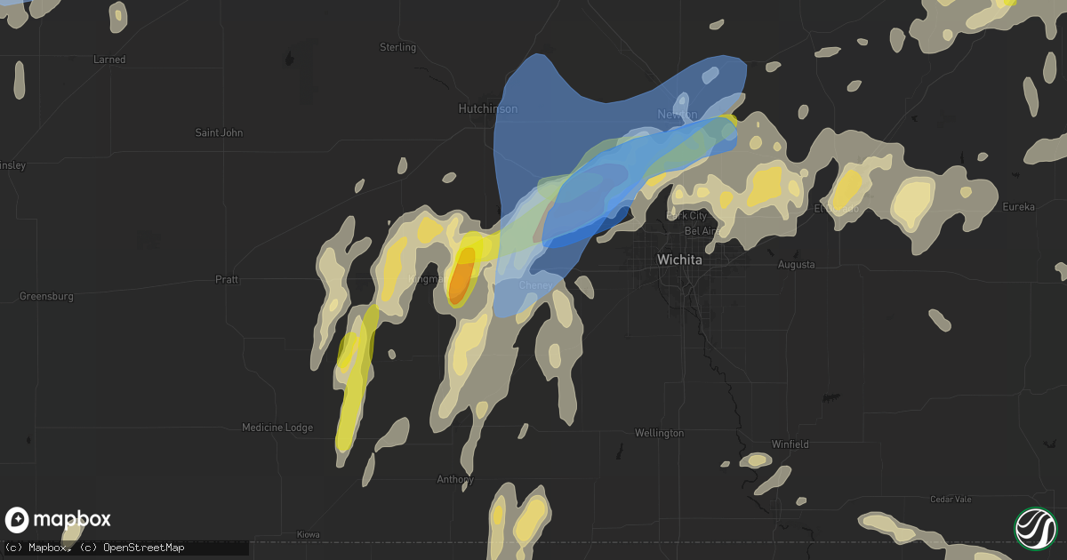 Hail map in Cheney, KS on May 30, 2026