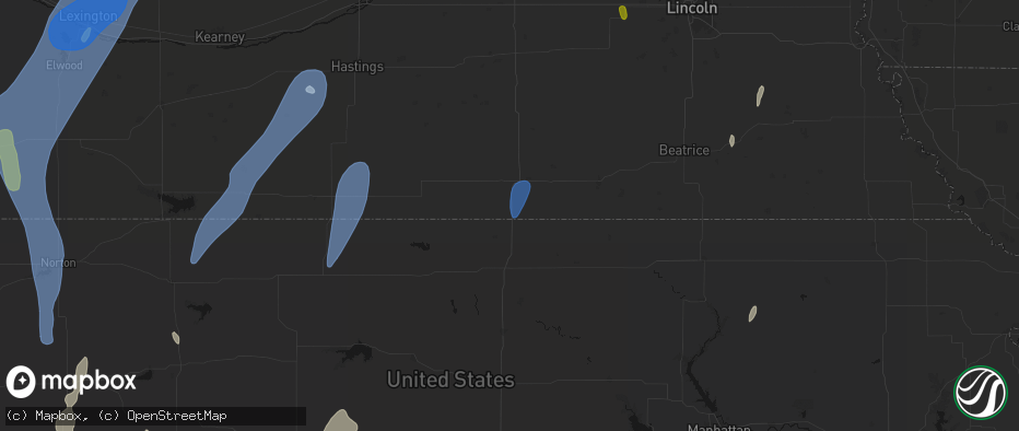 Hail map in Chester, NE on May 30, 2026