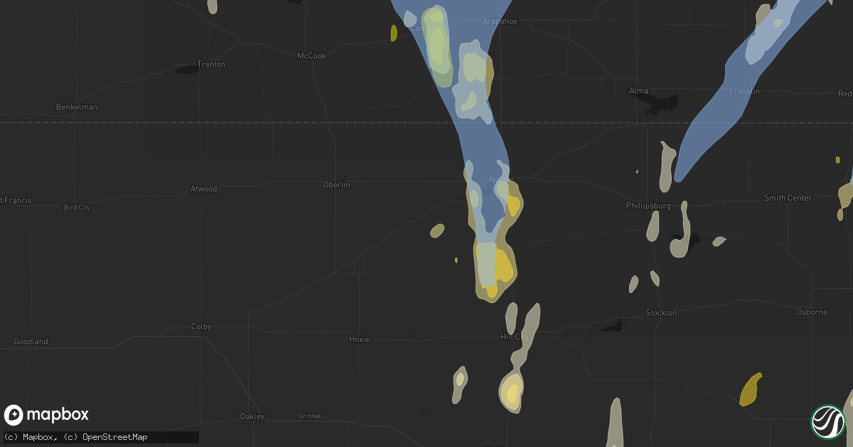 Hail map in Clayton, KS on May 30, 2026