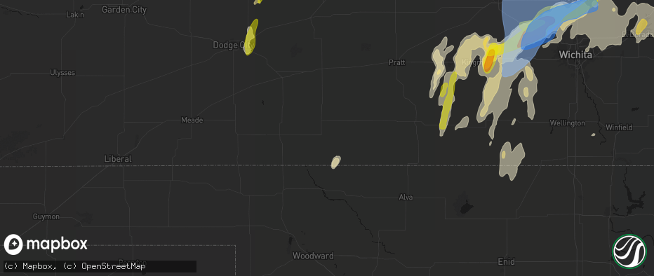 Hail map in Coldwater, KS on May 30, 2026