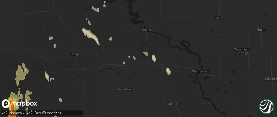 Hail map in Draper, SD on May 30, 2026
