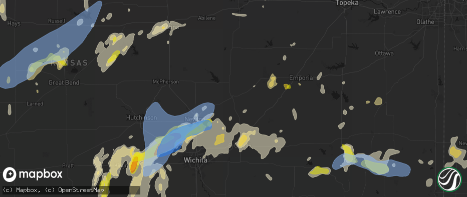 Hail map in Florence, KS on May 30, 2026