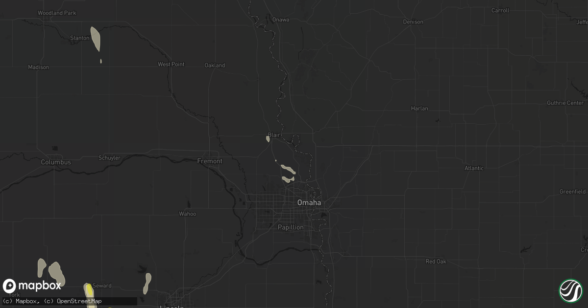 Hail map in Fort Calhoun, NE on May 30, 2026