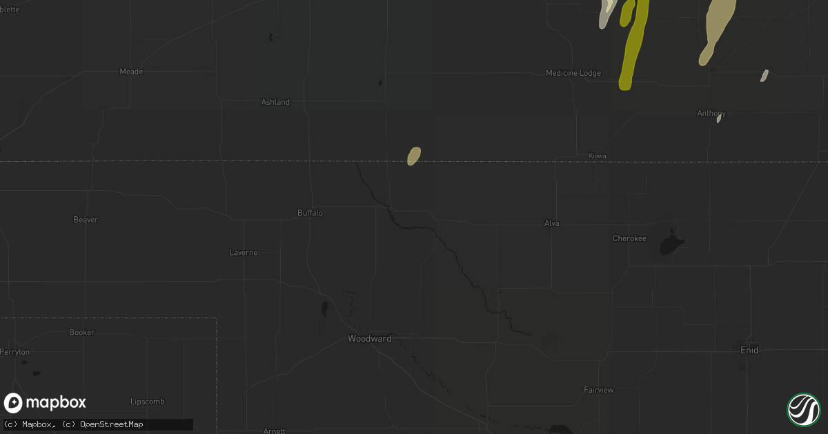 Hail map in Freedom, OK on May 30, 2026