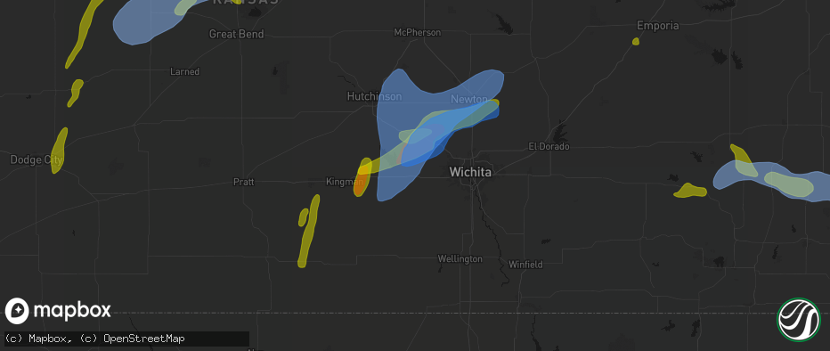 Hail map in Garden Plain, KS on May 30, 2026