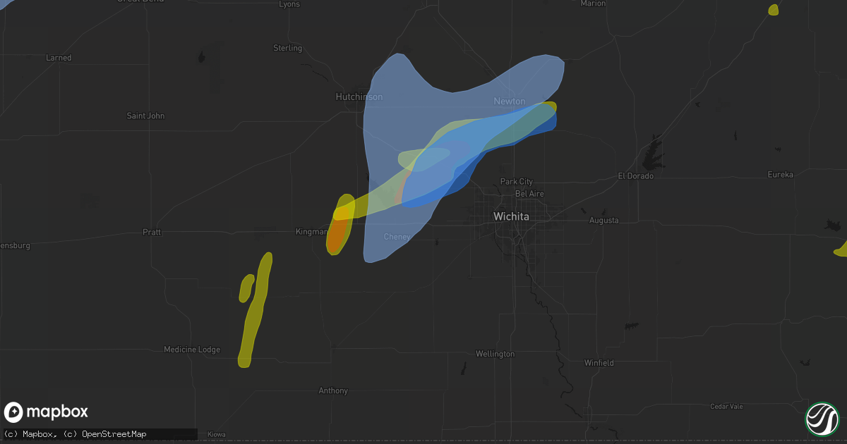 Hail map in Garden Plain, KS on May 30, 2026