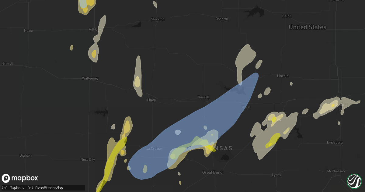 Hail map in Gorham, KS on May 30, 2026