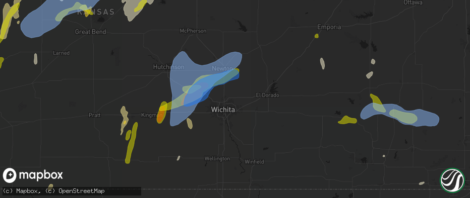 Hail map in Greenwich, KS on May 30, 2026