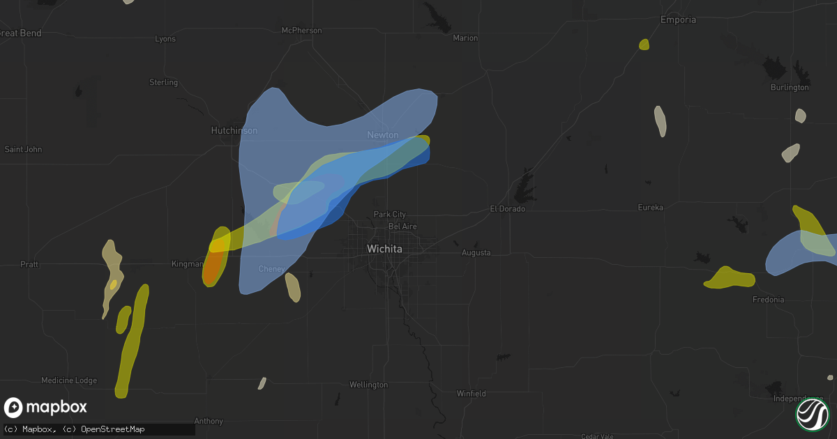 Hail map in Greenwich, KS on May 30, 2026